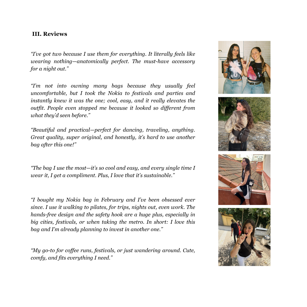 Nokia Bag Black Men Pre-Order (no piercing)